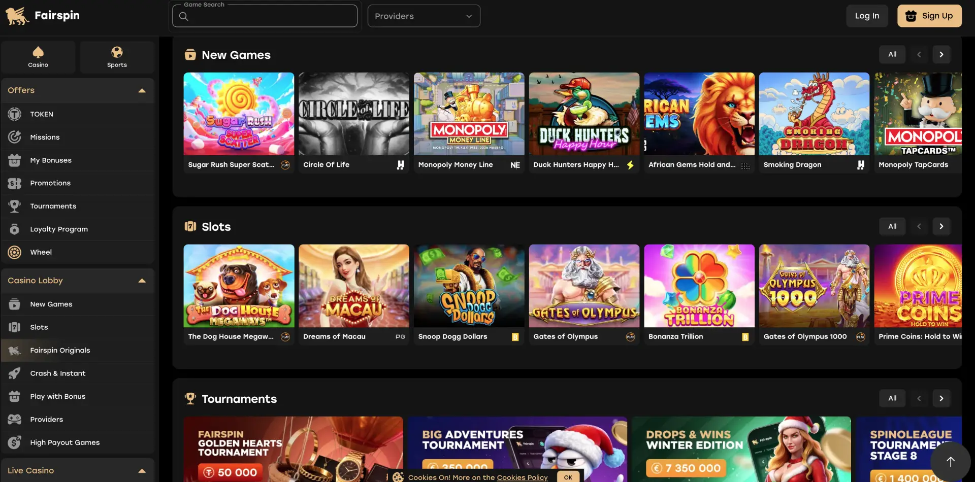 Fairspin casino review jan 2026 - game selection