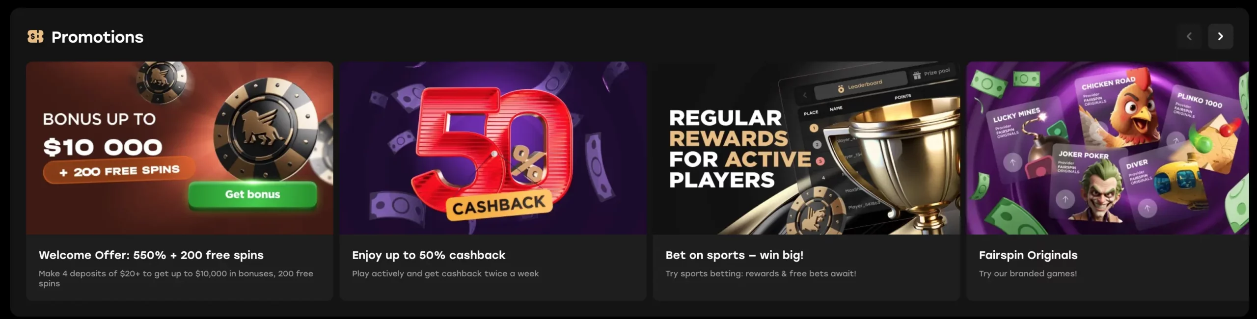 fairspin casino review jan 2026 - promotions