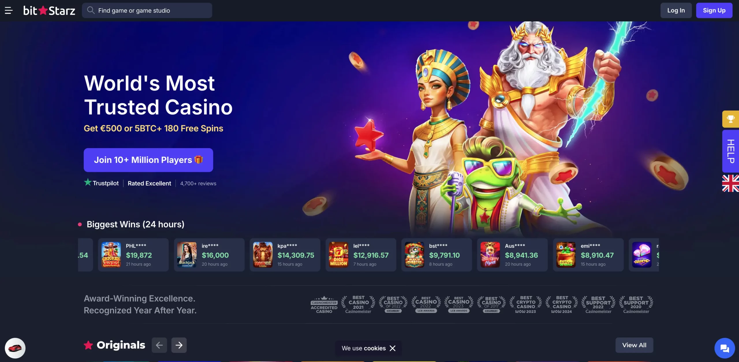 Bitstarz casino review jan 2026 - welcome screen