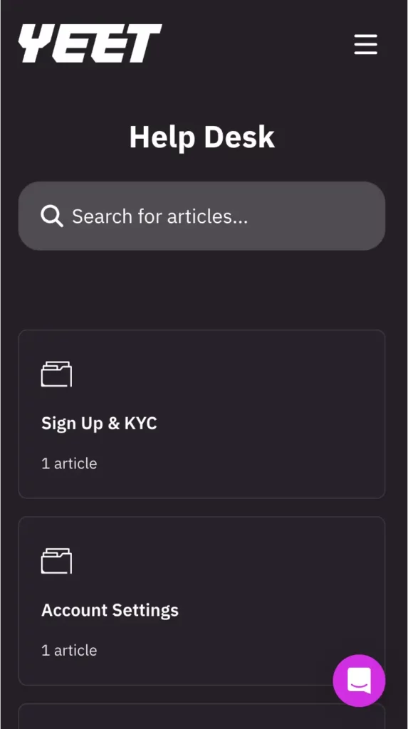 yeet casino review - customer support -feb 2026